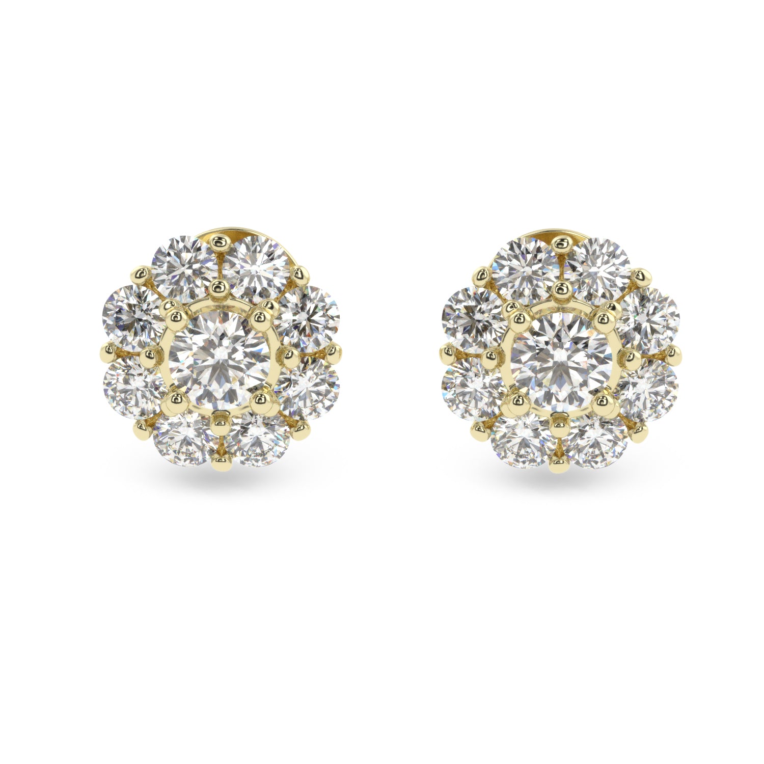 Buy 1.87Ct G VS1 Diamond Stud Earrings | Solitairekart